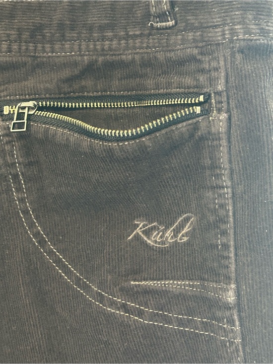 Kuhl Pants - Kuhl Women's Black Corduroy Straight Leg Pants Size 10 Hiking Camping Outdoorsy